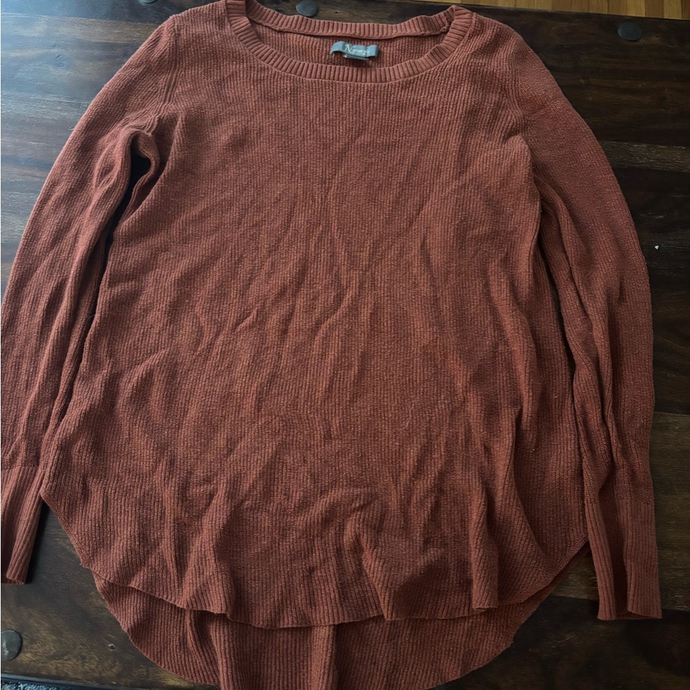 Natural Reflections Terracotta Crew Neck Sweater